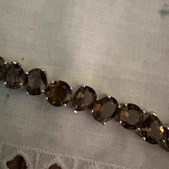 EUC Smoky quartz silver bracelet - Picture 4 of 9